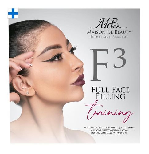 F3 Full Face Filling Täyttö koulutus 16.9.2023